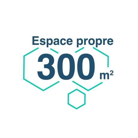 espace propre de 300m2